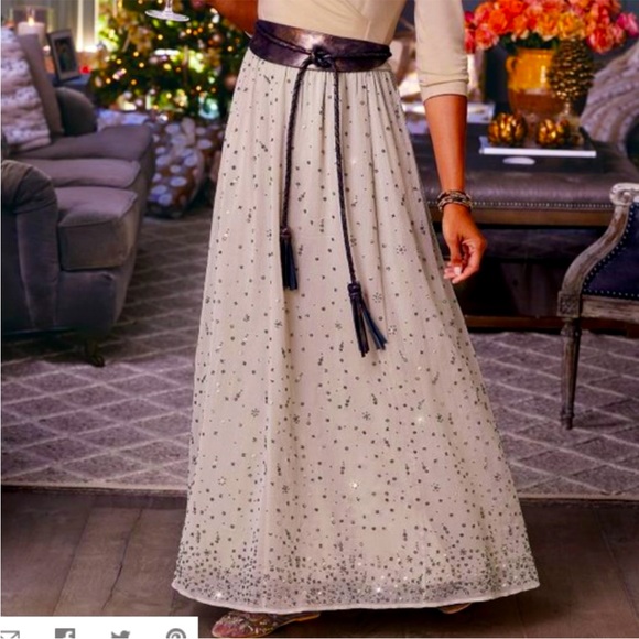 Soft Surroundings Dresses & Skirts - Soft Surroundings Champagne Celebrations Skirt, size Small, NWT